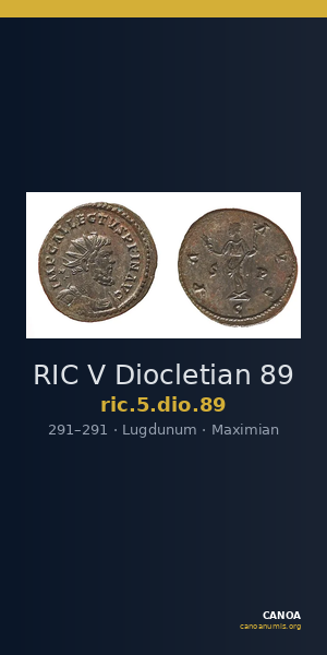 RIC V Diocletian 89 — CANOA