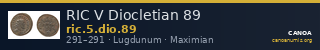 RIC V Diocletian 89 — CANOA