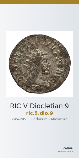 RIC V Diocletian 9 — CANOA