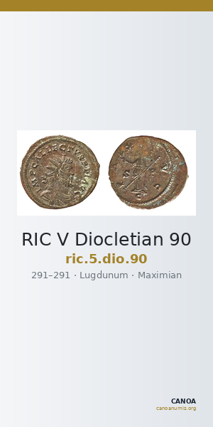 RIC V Diocletian 90 — CANOA