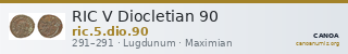 RIC V Diocletian 90 — CANOA