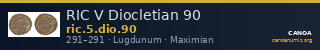 RIC V Diocletian 90 — CANOA