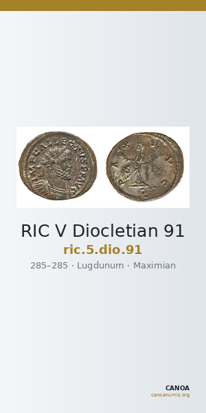 RIC V Diocletian 91 — CANOA