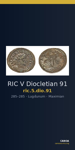 RIC V Diocletian 91 — CANOA