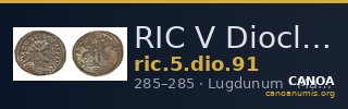 RIC V Diocletian 91 — CANOA