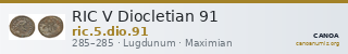 RIC V Diocletian 91 — CANOA
