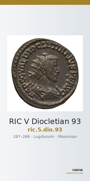 RIC V Diocletian 93 — CANOA