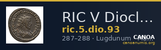 RIC V Diocletian 93 — CANOA