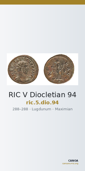 RIC V Diocletian 94 — CANOA