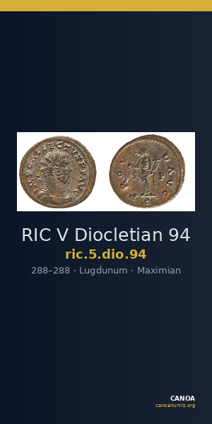 RIC V Diocletian 94 — CANOA