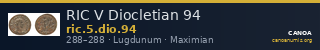 RIC V Diocletian 94 — CANOA