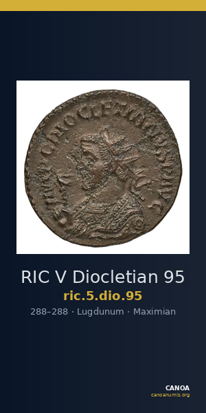 RIC V Diocletian 95 — CANOA