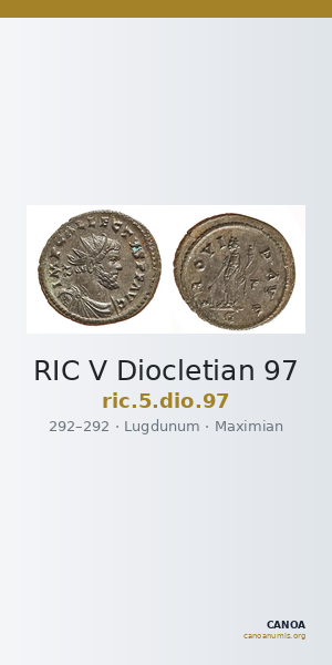 RIC V Diocletian 97 — CANOA