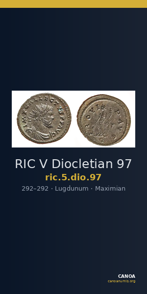 RIC V Diocletian 97 — CANOA