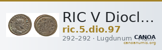 RIC V Diocletian 97 — CANOA