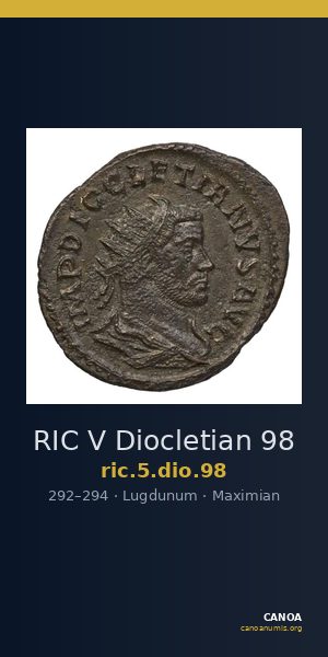 RIC V Diocletian 98 — CANOA