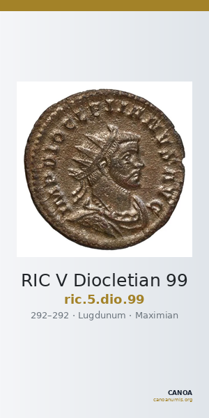 RIC V Diocletian 99 — CANOA