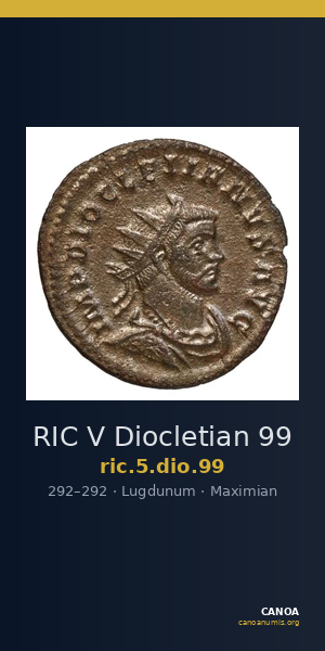 RIC V Diocletian 99 — CANOA