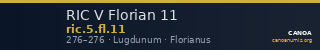 RIC V Florian 11 — CANOA