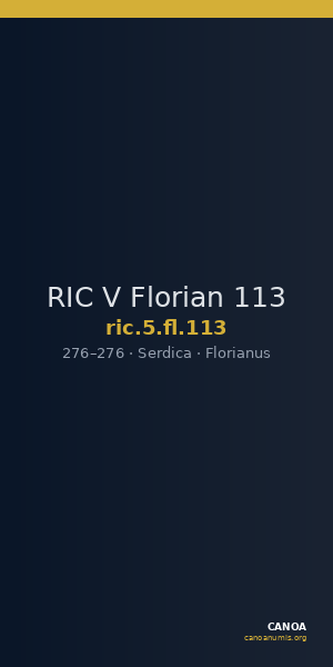 RIC V Florian 113 — CANOA