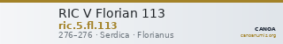 RIC V Florian 113 — CANOA