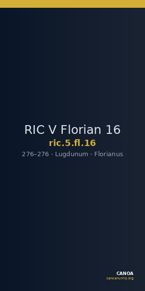RIC V Florian 16 — CANOA