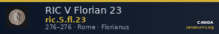 RIC V Florian 23 — CANOA