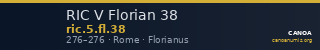 RIC V Florian 38 — CANOA