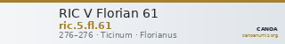 RIC V Florian 61 — CANOA