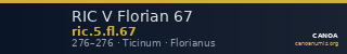 RIC V Florian 67 — CANOA