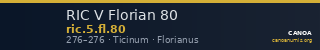 RIC V Florian 80 — CANOA