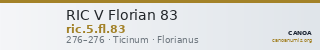 RIC V Florian 83 — CANOA