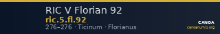 RIC V Florian 92 — CANOA