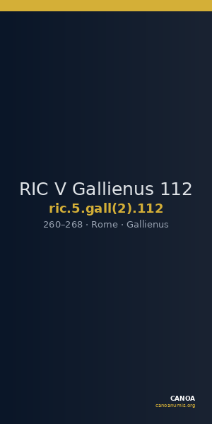 RIC V Gallienus 112 — CANOA