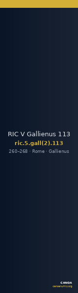 RIC V Gallienus 113 — CANOA
