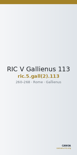 RIC V Gallienus 113 — CANOA
