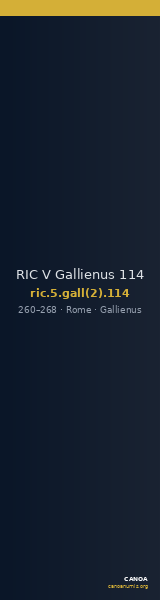 RIC V Gallienus 114 — CANOA