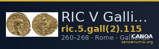 RIC V Gallienus 115 — CANOA