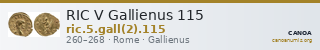 RIC V Gallienus 115 — CANOA