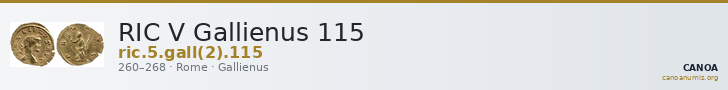 RIC V Gallienus 115 — CANOA
