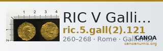 RIC V Gallienus 121 — CANOA