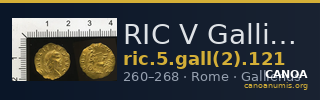 RIC V Gallienus 121 — CANOA