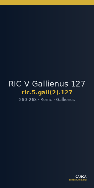 RIC V Gallienus 127 — CANOA