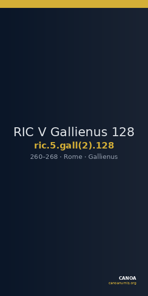 RIC V Gallienus 128 — CANOA