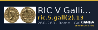 RIC V Gallienus 13 — CANOA