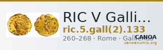RIC V Gallienus 133 — CANOA