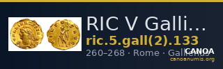 RIC V Gallienus 133 — CANOA