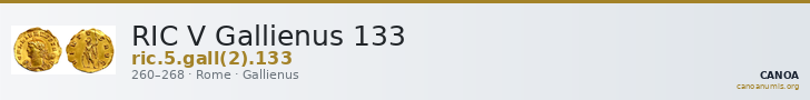 RIC V Gallienus 133 — CANOA
