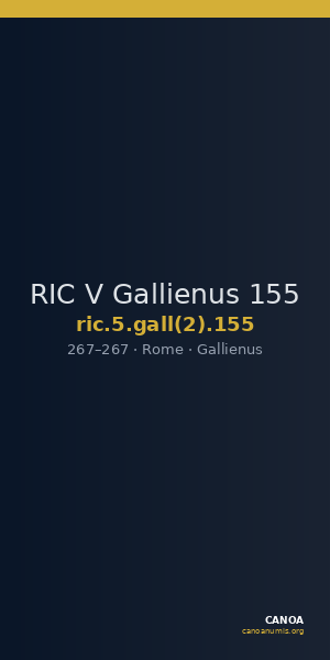RIC V Gallienus 155 — CANOA