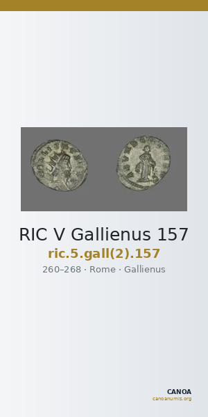 RIC V Gallienus 157 — CANOA